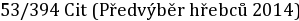53/394 Cit (Předvýběr hřebců 2014)